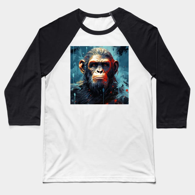 Apes Together Strong 1 Baseball T-Shirt by AstroRisq